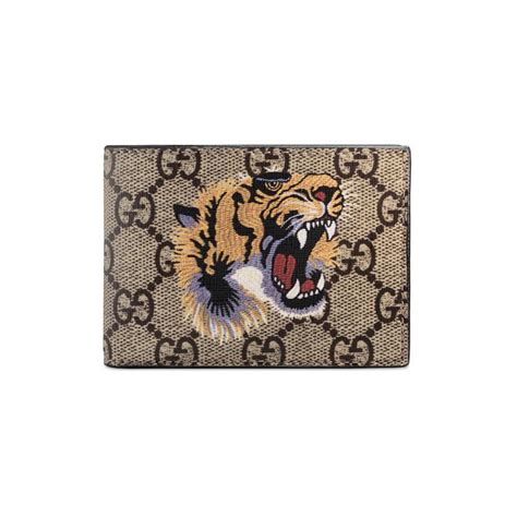 gucci wallet tiger black|portafoglio gucci tiger.